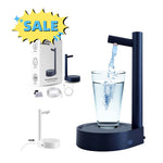 •  Electric water dispenser pump in white sitting on a kitchen counter 
•  USB rechargeable water dispenser attached to a gallon jug on an office desk 
•  Portable automatic water dispenser fitted on a standard water gallon 
•  Close-up of Type-C charging cable powering the electric water dispenser 
•  Person using rechargeable water dispenser outdoors while traveling
